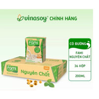 Thùng sữa đậu nành Fami (36 hộp x 200ml) ( Date Mới Nhất )
