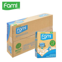 Thùng Sữa đậu nành ít đường Fami Canxi hộp 200ml( thung 36hộp)