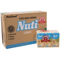 Thùng Sữa đậu nành Nuti Canxi hộp 200ml (36 túi/ )