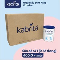 Thùng sữa dê Kabrita số 1 cho trẻ từ 0-12 tháng - 12 lon 400g