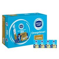 Thùng Sữa Dinh Dưỡng Dutch Lady OmegaSmart Ít Đường 110ml (lốc 4 hộp)