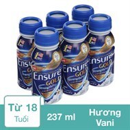 Thùng sữa Ensure Gold Vigor - 237ml, 24 chai