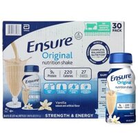 Thùng sữa Ensure nước Mỹ hương Vani 30 chai 237ml