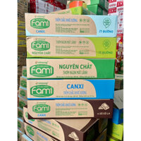 Thùng Sữa Fami Các Vị Nguyên Chất, Canxi, Socola X 36 Hộp