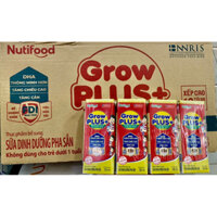 Thùng sữa Grow Plus+ Nutifood Xanh/Đỏ/ Đỏ Ít đường 48 hộp 180ml (HSD 10/25)