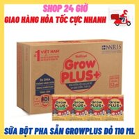 Thùng Sữa Growplus Đỏ Pha Sẵn Nutifood Hộp 110 Ml