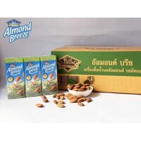 Thùng Sữa hạt hạnh nhân ALMOND BREEZE MATCHA 180ml (24 hộp)