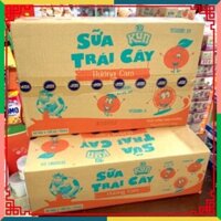 Thùng Sữa hoa quả Lif Kun hoa trái cam/Dâu Thùng 48 hộp x 110ml Ngoctoanmart VHMART57