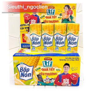Thùng sữa Lif bắp non - 24 hộp x 180ml