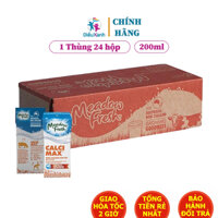 Thùng Sữa Meadow Fresh Canxi 200ml - Sữa Tươi Tiệt Trùng Ít Béo Nhập Khẩu Úc - Sữa Không Đường - Sữa Tăng Chiều Cao