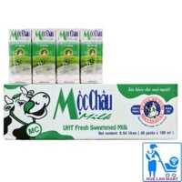 Thùng Sữa Mộc Châu có đường 48 hộp x180ml