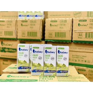 Thùng sữa non tươi VitaDairy Colos Fresh Milk 180ml (24 hộp)