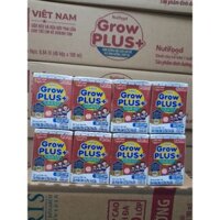 Thùng sữa Nutifood Grow plus đỏ ít đường/có đường 110ml 48 hộp