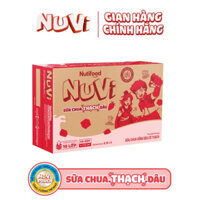 Thùng sữa Nutifood Nuvi sữa chua thạch dâu (48hộp)