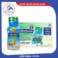 Thùng sữa Pediasure nước Vani DHA Fiber hộp 237ml Mỹ Date mới