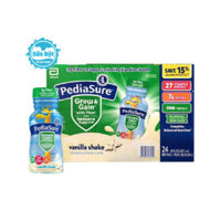 Thùng sữa Pediasure with Fiber dạng nước hương vani của Mỹ (220ml x 24 chai)