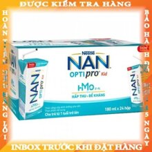 Thùng 24 hộp sữa uống dinh dưỡng Nestlé Nan Optipro Kid 180ml