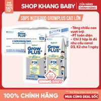 Thùng sữa pha sẵn Nutifood Growplus Height Boosting phát triển chiều cao - Shop Khang Baby