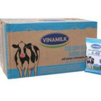 Thùng Sữa Tiệt Trùng Vinamilk Không Đường 48 Bịch 220ml