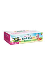 Thùng sữa trái cây Endolac Grow IQ Gold Hương Dâu 110ml