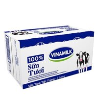 Thùng sữa tươi 100% ít đường hộp 1L (12h)