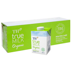 Thùng sữa tươi hữu cơ TH True Milk Organic (500ml x 12 hộp)