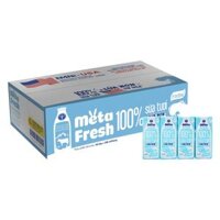 Thùng sữa tươi ít đường bổ sung sữa non Metafresh 180ml, lốc 4 hộp