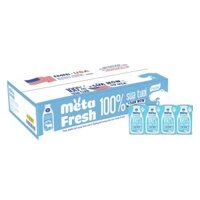 Thùng sữa tươi ít đường bổ sung sữa non Metafresh 110ml, lốc 4 hộp