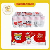 Thùng Sữa tươi nguyên kem dạng nước A2 Whole Milk Horizon Organic 237ml của Mỹ