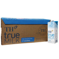 Thùng Sữa tươi TH True Milk ít đường hộp 1 Lít