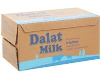 THÙNG SỮA TƯƠI TIỆT TRÙNG BỊCH ÍT ĐƯỜNG DA LAT MILK 220ML