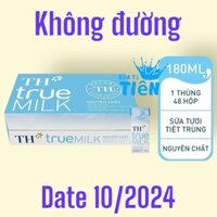 Thùng sữa tươi tiệt trùng TH True Milk Nguyên chất hộp 180ml (48 hộp) "GIÁ BÁN ĐÃ TRỪ KHUYẾN MÃI"