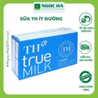 Thùng sữa tươi tiệt trùng TH True Milk ít Đường hộp 110ml (48 hộp)