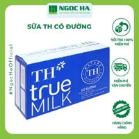Thùng sữa tươi tiệt trùng TH True Milk có đường hộp 110ml (48 hộp)