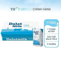 Thùng Sữa Tươi Tiệt Trùng DalatMilk Bé 110ml x 48 hộp ( Bọc Chống Sốc )