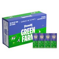 Thùng Sữa tươi tiệt trùng Vinamilk Green Farm rất ít đường 180ml (lốc 4 hộp)