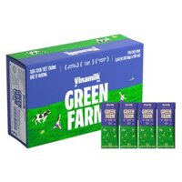 Thùng Sữa tươi tiệt trùng Vinamilk Green Farm rất ít đường 180ml (lốc 4 hộp)