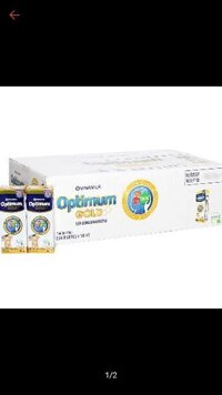 Thùng sữa uống dinh dưỡng - Optimum Gold 180ml ( date 11/2019)