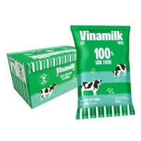Thùng sữa vinamilk bịch 220ml có đường – Thùng