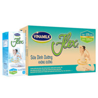 Thùng sữa Vinamilk Không Đường Flex Hộp 1 Lít