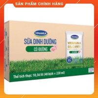 Thùng sữa vinamilk túi 220ml có đường, ít đường, không đường, socola