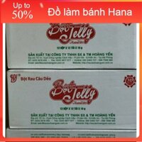 Thùng thạch rau câu dẻo Jelly Hoàng Yến 12 hộp x 12 gói