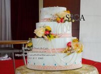 Thùng tiền mừng cưới bánh kem 4 tầng - Mã: MSP: 0051