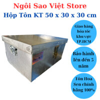 Thùng Tôn, Hộp Tôn Kích Thước 50 x 30 x 30cm Ngôi Sao Việt - 100% Tôn Hoa Sen Chính Hãng