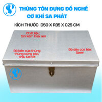 Thùng tôn, rương tôn, hòm tôn đựng tài liệu,hồ sơ văn phòng, đồ dùng sinh viên KT 50x35x25