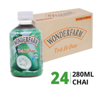Thùng trà bí đao Wonderfarm 24 chai 280ml