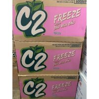 Thùng Trà C2 CHANH / ĐÀO / DÂU / DƯA LƯỚI BẠC HÀ / Chanh Tuyết Bạc Hà chai 455ml (Thùng 24 chai)