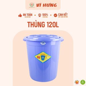 Thùng Tròn 120L Vĩ Hưng