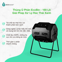 Thùng ủ phân hữu cơ ngoài trời EcoBin - Dung tích lớn 160 Lít - Đảo trộn phân bón dễ dàng