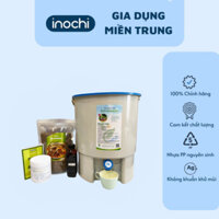 Thùng Ủ Rác Hữu Cơ Eco Bokashi 20.5L - Thùng Ủ Rác Nhà Bếp tặng 2 cốc chiết dịch, 2 Men Vi Sinh, 1 Mật Rỉ Đường